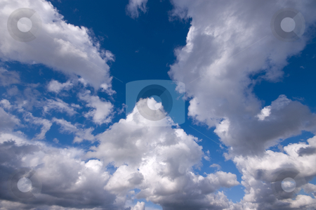 To use this stock image in your creative project, please select the size you need over to the right and click the "Add to Cart" button.
Your downloaded image will come with the Cutcaster watermark removed so don’t worry about the watermark you see on this page. A lot of clouds stock photo, Fluffy clouds good for backgrounds by Karin Claus