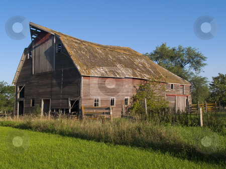 To use this stock image in your creative project, please select the size you need over to the right and click the "Add to Cart" button.
Your downloaded image will come with the Cutcaster watermark removed so don’t worry about the watermark you see on this page. Summer Barn stock photo, A summer image of an old and rustic barn near Mitchell, South Dakota by John McLaird