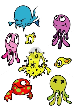 To use this stock image in your creative project, please select the size you need over to the right and click the "Add to Cart" button.
Your downloaded image will come with the Cutcaster watermark removed so don’t worry about the watermark you see on this page. A school of funny bright fish stock vector clipart, A group of old and young funny bright fish and octopuses smiling and looking around by Slavomir Valigursky