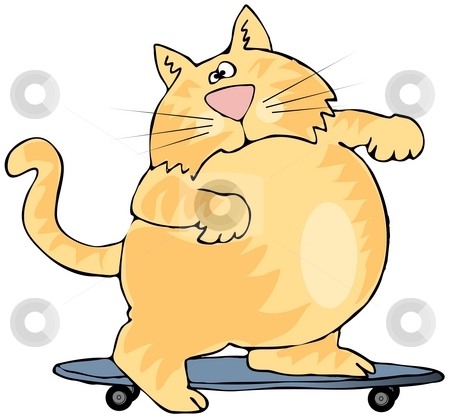 To use this stock image in your creative project, please select the size you need over to the right and click the "Add to Cart" button.
Your downloaded image will come with the Cutcaster watermark removed so don’t worry about the watermark you see on this page. Skater Cat stock photo, This illustration depicts a yellow cat on a skateboard. by Dennis Cox