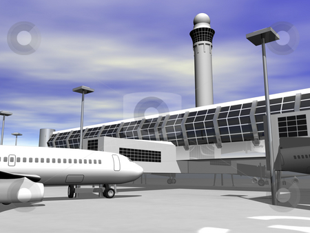 To use this stock image in your creative project, please select the size you need over to the right and click the "Add to Cart" button.
Your downloaded image will come with the Cutcaster watermark removed so don’t worry about the watermark you see on this page. 3d Airport terminal stock photo, 3D airport terminal close up by Cutcaster Account