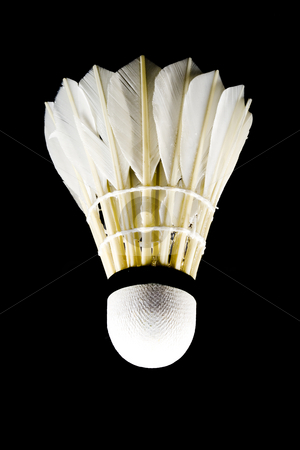 To use this stock image in your creative project, please select the size you need over to the right and click the "Add to Cart" button.
Your downloaded image will come with the Cutcaster watermark removed so don’t worry about the watermark you see on this page. Shuttlecock stock photo, A white shuttlecock with feathers on the black background by Petr Koudelka