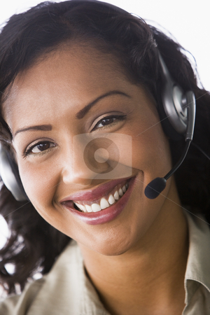 To use this stock image in your creative project, please select the size you need over to the right and click the "Add to Cart" button.
Your downloaded image will come with the Cutcaster watermark removed so don’t worry about the watermark you see on this page. Female telesales worker stock photo, Close-up of telesales worker by Monkey Business Images