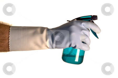 To use this stock image in your creative project, please select the size you need over to the right and click the "Add to Cart" button.
Your downloaded image will come with the Cutcaster watermark removed so don’t worry about the watermark you see on this page. Cleaning Solution stock photo, A hand wearing a rubber glove holding a bottle of cleaning solution by Richard Nelson