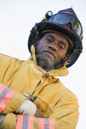 To use this stock image in your creative project, please select the size you need over to the right and click the "Add to Cart" button.
Your downloaded image will come with the Cutcaster watermark removed so don’t worry about the watermark you see on this page. Portrait of a firefighter stock photo, by Monkey Business Images