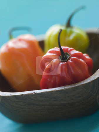 To use this stock image in your creative project, please select the size you need over to the right and click the "Add to Cart" button.
Your downloaded image will come with the Cutcaster watermark removed so don’t worry about the watermark you see on this page. Scotch Bonnet Chilies In a Wooden Dish stock photo, Close up of Scotch Bonnet Chilies In a Wooden Dish by Monkey Business Images