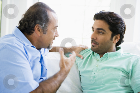 To use this stock image in your creative project, please select the size you need over to the right and click the "Add to Cart" button.
Your downloaded image will come with the Cutcaster watermark removed so don’t worry about the watermark you see on this page. A Middle Eastern man with his adult son stock photo, by Monkey Business Images