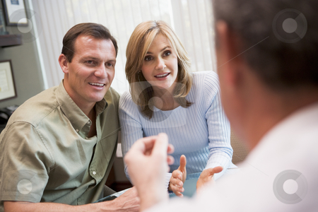 To use this stock image in your creative project, please select the size you need over to the right and click the "Add to Cart" button.
Your downloaded image will come with the Cutcaster watermark removed so don’t worry about the watermark you see on this page. Couple in consultation at IVF clinic stock photo, Couple in consultation at IVF clinic talking to physician by Monkey Business Images