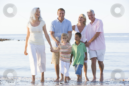 To use this stock image in your creative project, please select the size you need over to the right and click the "Add to Cart" button.
Your downloaded image will come with the Cutcaster watermark removed so don’t worry about the watermark you see on this page. Extended family at the beach smiling stock photo, by Monkey Business Images