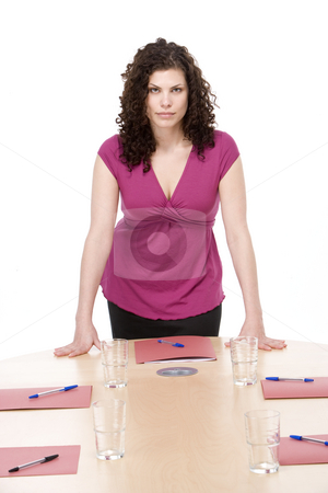 To use this stock image in your creative project, please select the size you need over to the right and click the "Add to Cart" button.
Your downloaded image will come with the Cutcaster watermark removed so don’t worry about the watermark you see on this page. Businesswoman standing in boardroom stock photo, by Monkey Business Images