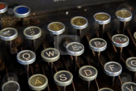 To use this stock image in your creative project, please select the size you need over to the right and click the "Add to Cart" button.
Your downloaded image will come with the Cutcaster watermark removed so don’t worry about the watermark you see on this page. Vintage typewriter stock photo, Detail of vintage typewriter, close up on keys by Milsi Art
