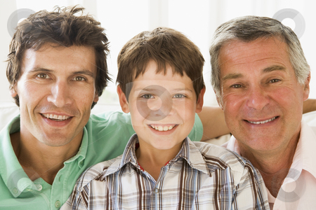 To use this stock image in your creative project, please select the size you need over to the right and click the "Add to Cart" button.
Your downloaded image will come with the Cutcaster watermark removed so don’t worry about the watermark you see on this page. Grandfather with son and grandson smiling stock photo, by Monkey Business Images