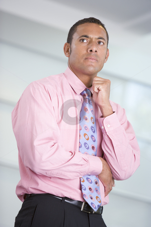 To use this stock image in your creative project, please select the size you need over to the right and click the "Add to Cart" button.
Your downloaded image will come with the Cutcaster watermark removed so don’t worry about the watermark you see on this page. Businessman standing indoors stock photo, by Monkey Business Images