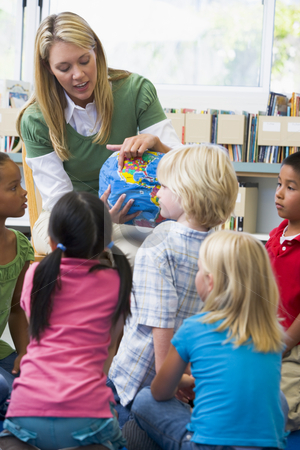 To use this stock image in your creative project, please select the size you need over to the right and click the "Add to Cart" button.
Your downloaded image will come with the Cutcaster watermark removed so don’t worry about the watermark you see on this page. Kindergarten teacher and children looking at globe stock photo, by Monkey Business Images