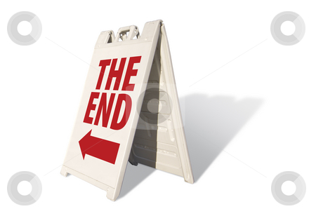 To use this stock image in your creative project, please select the size you need over to the right and click the "Add to Cart" button.
Your downloaded image will come with the Cutcaster watermark removed so don’t worry about the watermark you see on this page. The End Tent Sign stock photo, The End Tent Sign Isolated on a White Background. by Andy Dean