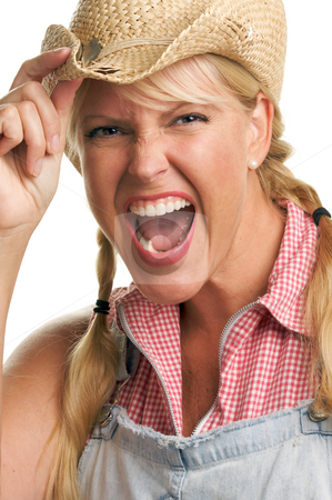 To use this stock image in your creative project, please select the size you need over to the right and click the "Add to Cart" button.
Your downloaded image will come with the Cutcaster watermark removed so don’t worry about the watermark you see on this page. Attractive Blond with Cowboy Hat stock photo, Attractive Blond with Cowboy Hat Isolated on a White Background. by Andy Dean