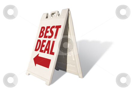 To use this stock image in your creative project, please select the size you need over to the right and click the "Add to Cart" button.
Your downloaded image will come with the Cutcaster watermark removed so don’t worry about the watermark you see on this page. Best Deal Tent Sign stock photo, Best Deal Tent Sign Isolated on a White Background. by Andy Dean