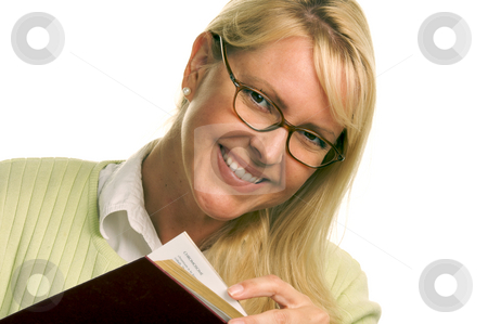 To use this stock image in your creative project, please select the size you need over to the right and click the "Add to Cart" button.
Your downloaded image will come with the Cutcaster watermark removed so don’t worry about the watermark you see on this page. Attractive Woman Reading stock photo, Attractive Woman Reading Isolated on a White Background. by Andy Dean