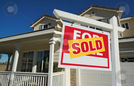 To use this stock image in your creative project, please select the size you need over to the right and click the "Add to Cart" button.
Your downloaded image will come with the Cutcaster watermark removed so don’t worry about the watermark you see on this page. Sold Home For Sale Sign & New Home stock photo, Sold Home For Sale Sign in Front of New House by Andy Dean