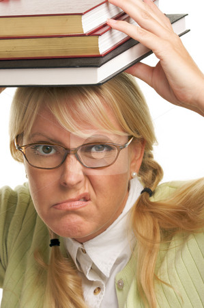 To use this stock image in your creative project, please select the size you need over to the right and click the "Add to Cart" button.
Your downloaded image will come with the Cutcaster watermark removed so don’t worry about the watermark you see on this page. Attractive Woman with Her Books stock photo, Attractive Woman with Her Books Isolated on a White Background. by Andy Dean