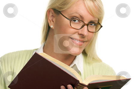 To use this stock image in your creative project, please select the size you need over to the right and click the "Add to Cart" button.
Your downloaded image will come with the Cutcaster watermark removed so don’t worry about the watermark you see on this page. Attractive Woman Reading stock photo, Attractive Woman Reading Isolated on a White Background. by Andy Dean