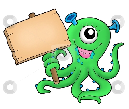 To use this stock image in your creative project, please select the size you need over to the right and click the "Add to Cart" button.
Your downloaded image will come with the Cutcaster watermark removed so don’t worry about the watermark you see on this page. Cute monster with wooden sign stock photo, Cute monster with wooden sign - color illustration. by Klara Viskova