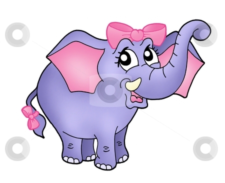 To use this stock image in your creative project, please select the size you need over to the right and click the "Add to Cart" button.
Your downloaded image will come with the Cutcaster watermark removed so don’t worry about the watermark you see on this page. Elephant girl with pink ribbon stock photo, Color illustration of elephant girl with blue ribbon. by Klara Viskova