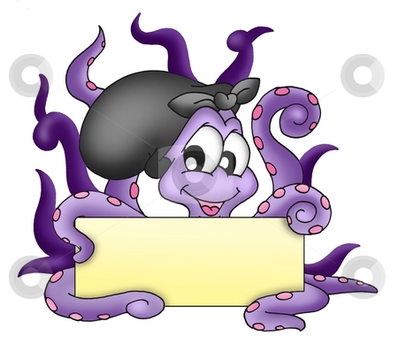 To use this stock image in your creative project, please select the size you need over to the right and click the "Add to Cart" button.
Your downloaded image will come with the Cutcaster watermark removed so don’t worry about the watermark you see on this page. Octopus with text plate stock photo, Octopus with text plate - color illustration. by Klara Viskova