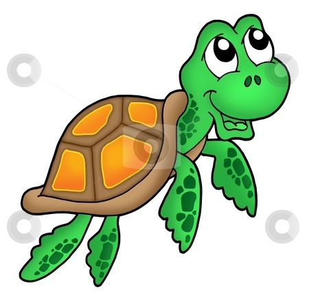 To use this stock image in your creative project, please select the size you need over to the right and click the "Add to Cart" button.
Your downloaded image will come with the Cutcaster watermark removed so don’t worry about the watermark you see on this page. Smiling little sea turtle stock photo, Smiling little sea turtle - color illustration. by Klara Viskova