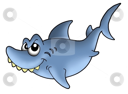 To use this stock image in your creative project, please select the size you need over to the right and click the "Add to Cart" button.
Your downloaded image will come with the Cutcaster watermark removed so don’t worry about the watermark you see on this page. Smiling shark stock photo, Blue smiling shark - color illustration. by Klara Viskova