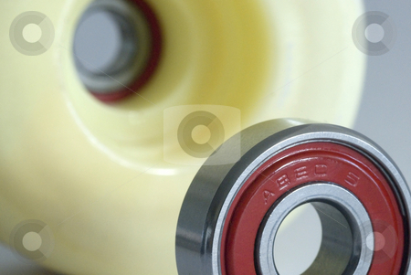 To use this stock image in your creative project, please select the size you need over to the right and click the "Add to Cart" button.
Your downloaded image will come with the Cutcaster watermark removed so don’t worry about the watermark you see on this page. ABEC 5 Bearing stock photo, A wheel and roller bearing from a skateboard wheel rated at ABEC 5 (Annular Bearing Engineering Committee) by Stephen Gibson
