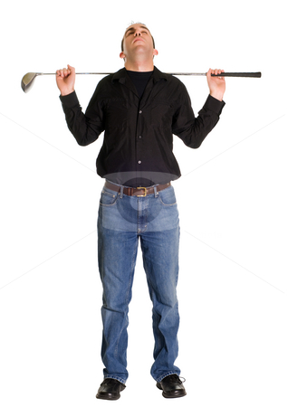 To use this stock image in your creative project, please select the size you need over to the right and click the "Add to Cart" button.
Your downloaded image will come with the Cutcaster watermark removed so don’t worry about the watermark you see on this page. Stretching For Golf stock photo, Full body view of a man stretching before a game of golf by Richard Nelson