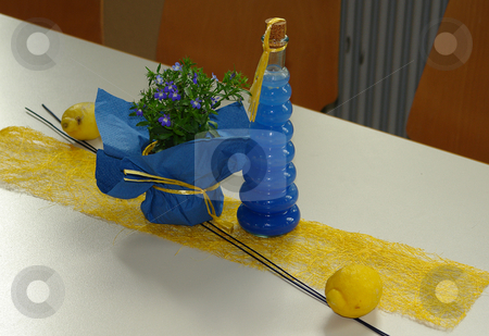 To use this stock image in your creative project, please select the size you need over to the right and click the "Add to Cart" button.
Your downloaded image will come with the Cutcaster watermark removed so don’t worry about the watermark you see on this page. Tischdekoration blau gelb stock photo, by Wolfgang Heidasch