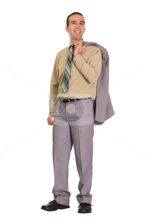 To use this stock image in your creative project, please select the size you need over to the right and click the "Add to Cart" button.
Your downloaded image will come with the Cutcaster watermark removed so don’t worry about the watermark you see on this page. Successful Businessman stock photo, Full body view of a successful businessman, isolated against a white background by Richard Nelson
