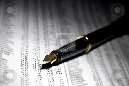 To use this stock image in your creative project, please select the size you need over to the right and click the "Add to Cart" button.
Your downloaded image will come with the Cutcaster watermark removed so don’t worry about the watermark you see on this page. Macro of a fountain pen stock photo, Macro of a fountain pen on a newspaper stock report by Vince Clements
