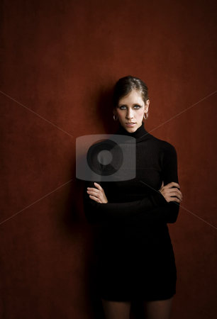 To use this stock image in your creative project, please select the size you need over to the right and click the "Add to Cart" button.
Your downloaded image will come with the Cutcaster watermark removed so don’t worry about the watermark you see on this page. Pretty Woman in a Black Dress stock photo, Pretty Woman in a Stretchy Knit Black Dress by Scott Griessel