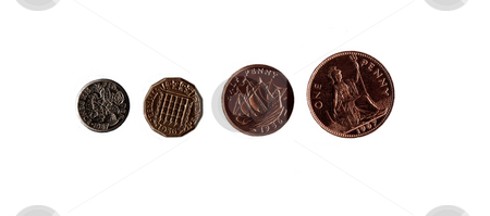 To use this stock image in your creative project, please select the size you need over to the right and click the "Add to Cart" button.
Your downloaded image will come with the Cutcaster watermark removed so don’t worry about the watermark you see on this page. British Coins stock photo, An isolation of four common British coins by Kevin Tietz