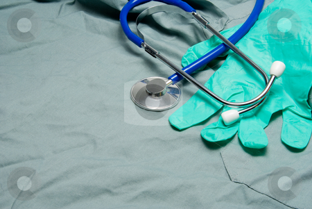 To use this stock image in your creative project, please select the size you need over to the right and click the "Add to Cart" button.
Your downloaded image will come with the Cutcaster watermark removed so don’t worry about the watermark you see on this page. Stethoscope stock photo, A medical stethoscope, latex free gloves and scrubs. by Robert Byron