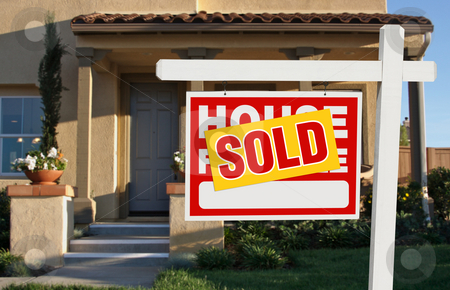 To use this stock image in your creative project, please select the size you need over to the right and click the "Add to Cart" button.
Your downloaded image will come with the Cutcaster watermark removed so don’t worry about the watermark you see on this page. Sold Home For Sale Sign and House stock photo, Sold Home For Sale Sign in Front of New House by Andy Dean
