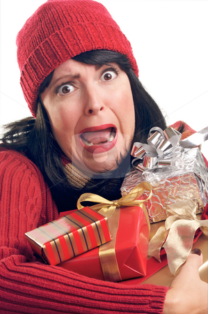 To use this stock image in your creative project, please select the size you need over to the right and click the "Add to Cart" button.
Your downloaded image will come with the Cutcaster watermark removed so don’t worry about the watermark you see on this page. Attractive Woman Holds Gift stock photo, Attractive Woman Holds Holiday Gift Isolated on a White Background. by Andy Dean