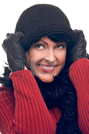 To use this stock image in your creative project, please select the size you need over to the right and click the "Add to Cart" button.
Your downloaded image will come with the Cutcaster watermark removed so don’t worry about the watermark you see on this page. Attractive Woman Holds Her Cap stock photo, Attractive Woman Holds Her Cap Isolated on a White Background. by Andy Dean