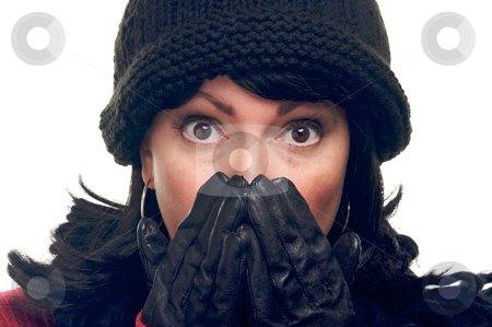 To use this stock image in your creative project, please select the size you need over to the right and click the "Add to Cart" button.
Your downloaded image will come with the Cutcaster watermark removed so don’t worry about the watermark you see on this page. Attractive Woman with Hands to Her Face stock photo, Attractive Woman with Hands to Her Face Isolated on a White Background. by Andy Dean