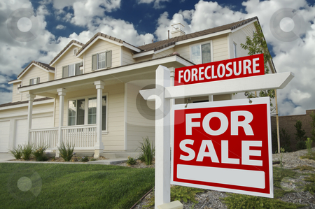 To use this stock image in your creative project, please select the size you need over to the right and click the "Add to Cart" button.
Your downloaded image will come with the Cutcaster watermark removed so don’t worry about the watermark you see on this page. Foreclosure Home For Sale Sign & House stock photo, Foreclosure Home For Sale Sign in Front of New House by Andy Dean