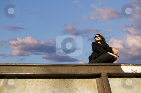 To use this stock image in your creative project, please select the size you need over to the right and click the "Add to Cart" button.
Your downloaded image will come with the Cutcaster watermark removed so don’t worry about the watermark you see on this page. Pretty Hispanic Woman stock photo, Pretty Hispanic woman with dark sunglasses in an urban setting by Scott Griessel