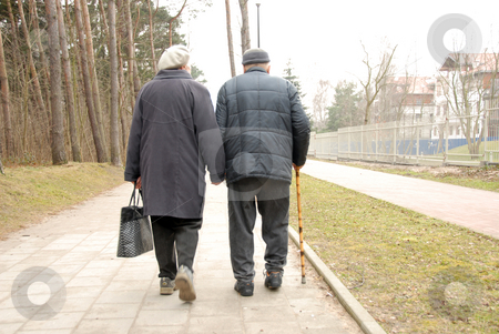 To use this stock image in your creative project, please select the size you need over to the right and click the "Add to Cart" button.
Your downloaded image will come with the Cutcaster watermark removed so don’t worry about the watermark you see on this page. Senior couple strolling stock photo, Two senior couple strolling through the park by Joanna Szycik