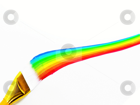 To use this stock image in your creative project, please select the size you need over to the right and click the "Add to Cart" button.
Your downloaded image will come with the Cutcaster watermark removed so don’t worry about the watermark you see on this page. Rainbow Painting stock photo, Rainbox painting by John Teeter
