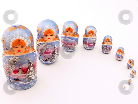 To use this stock image in your creative project, please select the size you need over to the right and click the "Add to Cart" button.
Your downloaded image will come with the Cutcaster watermark removed so don’t worry about the watermark you see on this page. Matrioshkas stock photo, Picture of ten typical russian matrioshka dolls by Matteo Malavasi