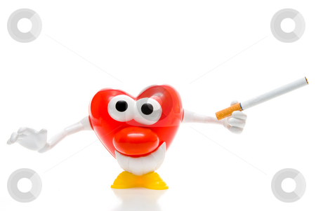 To use this stock image in your creative project, please select the size you need over to the right and click the "Add to Cart" button.
Your downloaded image will come with the Cutcaster watermark removed so don’t worry about the watermark you see on this page. Smoking Heart stock photo, A smiling heart holding a tobacco cigarette. by Robert Byron