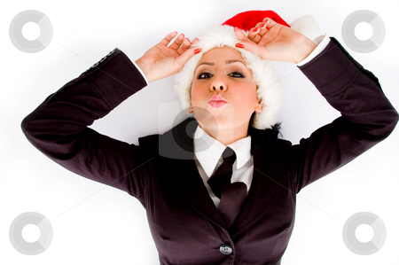 To use this stock image in your creative project, please select the size you need over to the right and click the "Add to Cart" button.
Your downloaded image will come with the Cutcaster watermark removed so don’t worry about the watermark you see on this page. Young executive wearing christmas hat stock photo, Young executive wearing christmas hat on an isolated white background by Imagery Majestic