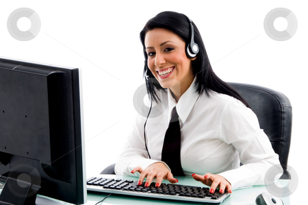 To use this stock image in your creative project, please select the size you need over to the right and click the "Add to Cart" button.
Your downloaded image will come with the Cutcaster watermark removed so don’t worry about the watermark you see on this page. Young executive doing work stock photo, Young executive doing work on an isolated background by Imagery Majestic